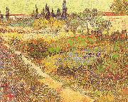Vincent Van Gogh Garden in Bloom, Arles china oil painting artist